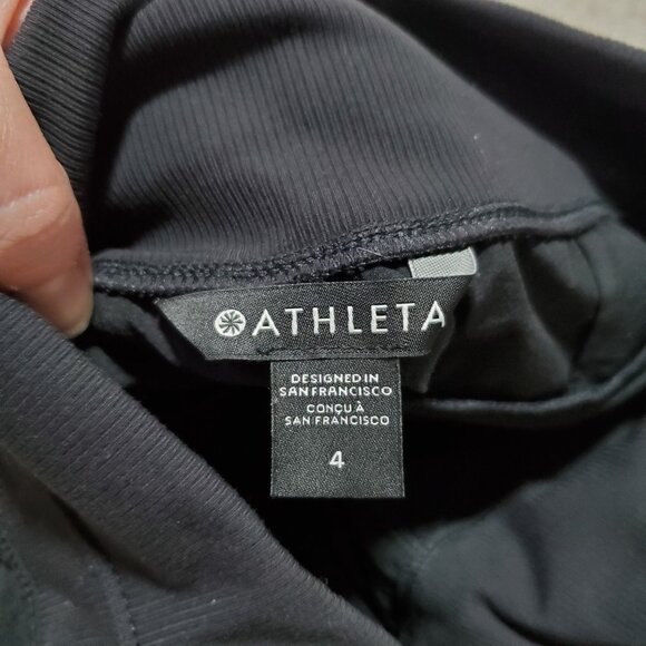ATHLETA Nolita Slim Tapered Leg Crop Pants Travel Stretch Black Women's 4 x 25" - Picture 10 of 16
